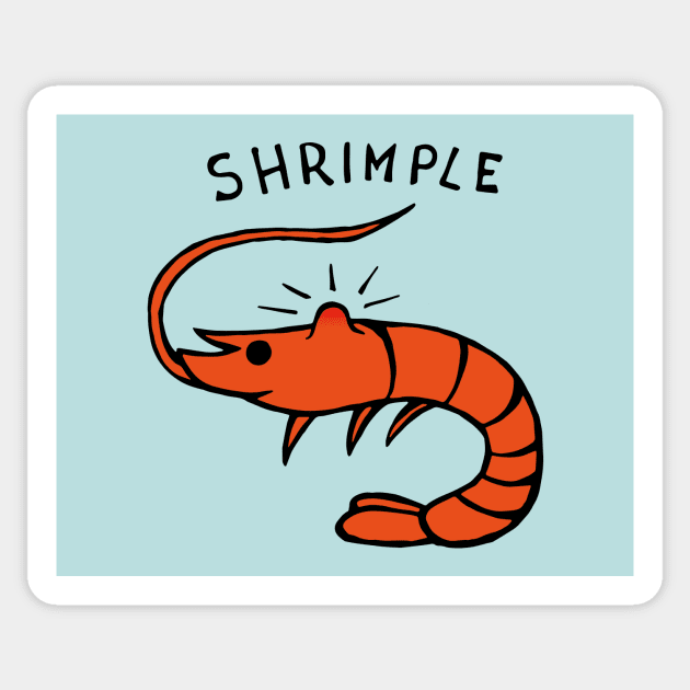 Shrimple Pimple Shrimp Sticker by Graograman